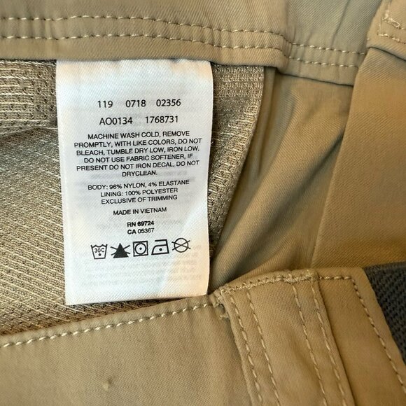 Columbia Hiking Shorts Mens 40 Outdoor Elements Stretch Cargo Tan - Picture 9 of 9